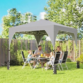 Outsunny Pavilion 3x3m Pliabil, Montaj Ușor cu Buton, UPF 50+ Protecție | Aosom Romania