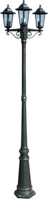 vidaXL Felinar de grădină Preston 215 cm Verde închis