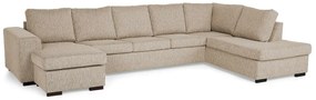 Colțar Scandinavian Choice B104Beige, 356x287x82cm, Picioare: Lemn