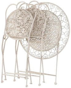 Set 2 buc. scaune de grădină TRAVISO (metal) (bej). 1019170