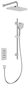 KFA Armatura 5759-301-00 - Set de duș cu baterie termostatată încastrată MALAGA l., crom