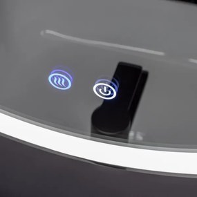 Brilagi-LED Oglindă încălzită, dimmabilă, cu iluminare LED, profil aluminiu PRO, 18W/230V, Ø 60 cm, IP44, crom lucios