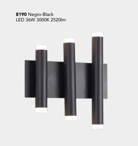 Aplica de perete LED tubular design minimalist CALA negru