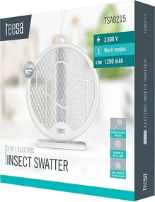Paleta electrica swatter anti insecte 3 in 1 teesa