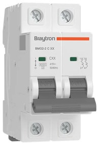 Siguranta automata 2P, 20A, curba de declansare C, capacitate de rupere 6kA, Braytron