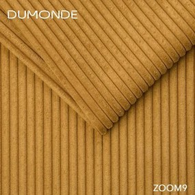 Colțar extensibil dumonde cu ladă de depozitare si sezut confortabil din spuma high-density, Gloria Zoom Mustar II 320x183 cm