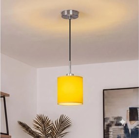 Brilagi - Lustră LED suspendată pe cablu NUBILA 1xE27/60W/230V Ø 14 cm negru/galben