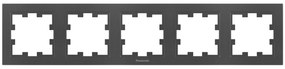 Rama 5 module orizontala, IP20, Grafit, Panasonic Karre Plus 55