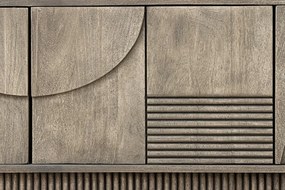 Comoda TV cu model optic 3D, Lemn, ART DECO 200cm