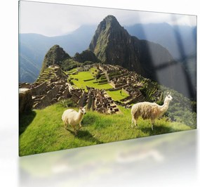 Tablou pe sticlă - Machu Picchu (70x50 cm)