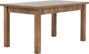 Masă extensibilă pentru dining, stejar lefkas închis, 160-203x90 cm, MONTANA STW
