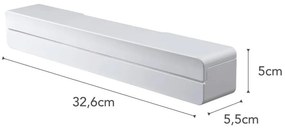 Suport magnetic pentru folie de bucătărie YAMAZAKI Tower, alb