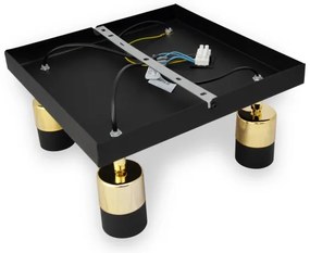 Spot LED TUBSSON 4xGU10/4,8W/230V negru/auriu