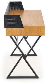 Birou Benson, stejar auriu / negru