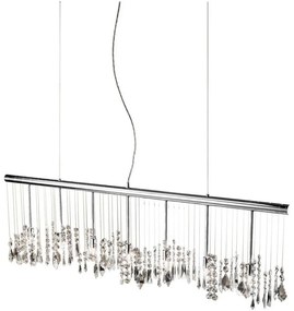 Lustră de cristal pe cablu Kolarz 104.87.5 STRETTA 7xG9/40W/230V crom lucios