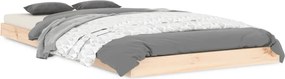vidaXL Cadru de pat, 90x190 cm, single, lemn masiv de pin
