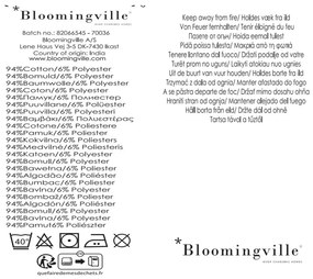 Pătură roșie/bej din amestec de bumbac 130x160 cm Cang – Bloomingville