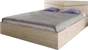 PAT MATRIMONIAL,164.5X206X78 (160X200) CM,CULOARE SONOMA,PAL