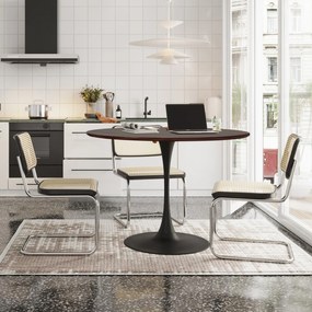 Masă de sufragerie rotundă modernă, Maro | Aosom Romania