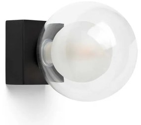 Aplica de perete baie cu protectie IP44 PERLA black