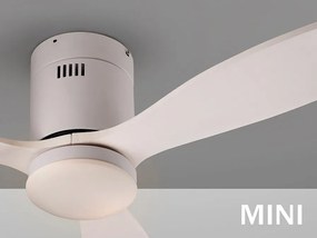 Lustra LED cu Ventilator si telecomanda Siroco MINI alb