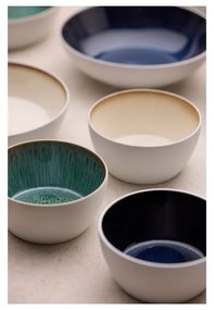 Bol alb/verde din gresie 400 ml Gastro White/Green – Bitz