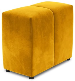 Spătar pentru canapea modulară galben cu tapițerie din catifea Rome Velvet - Cosmopolitan Design