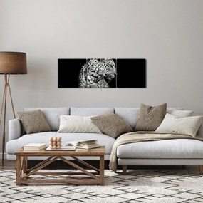Tablou - Leopardul (cu ceas) (90x30 cm)