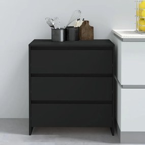 vidaXL Servantă, negru, 70x41x75 cm, PAL