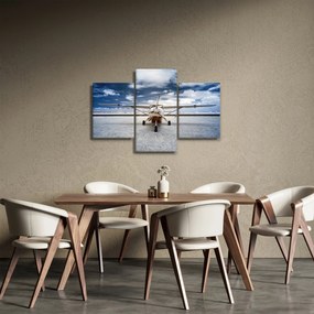 Tablou cu aeroplan cu motor (90x60 cm)