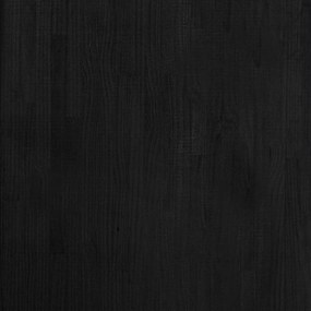 Raft de depozitare, negru, 60x30x105 cm, lemn masiv de pin Negru, 1, lemn