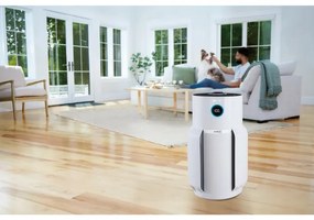 Purificator de aer Shark NeverChange Max HP300EU, Pana la 130 m², 54W, 5 viteze, Nu se schimbă filtrul până la 5 ani, Afișaj LED, Alb