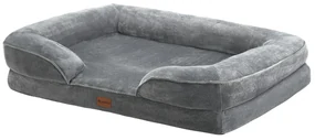 Juskys Pat pentru caini Sheena L 98 x 70 cm - gri