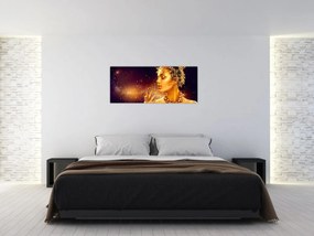 Tablou - Machiaj de aur (120x50 cm)