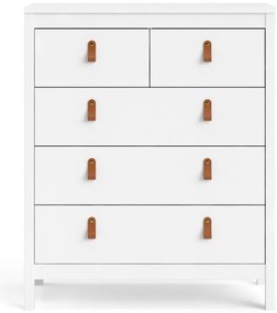 Comodă albă înaltă 82x99 cm Madrid – Tvilum