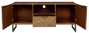 Comodă TV aurie din lemn de mango 40x60 cm Volan – Dutchbone
