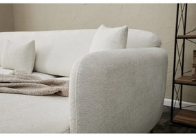 Colțar alb (cu colț pe partea dreaptă/cu șezlong) Simena – Balcab Home