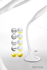 Veioza de birou LED / Lampa de masa cu touch dimmer Pattaya 58271 GL