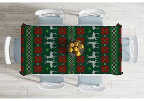 Față de masă din amestec de bumbac cu model de Crăciun Minimalist Cushion Covers Merry Xmass, 140 x 180 cm