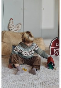 Fotoliu puf pentru copii galben muștar Haystack – Lorena Canals