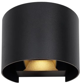Aplică LED de exterior VERONIKA 2xLED/3W/230V IP44 negru Globo 34168RB