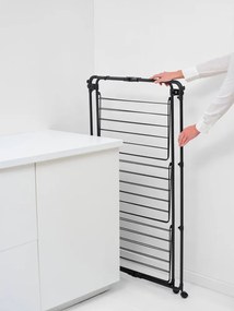 Uscător de rufe negru mat 23 m HangOn Tower – Brabantia