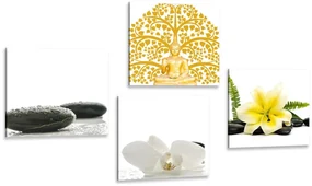 Set tablouri natura moartă delicată Feng Shui