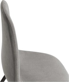 Scaune de dining gri-deschis 4 buc. tapițate Minka – Marckeric