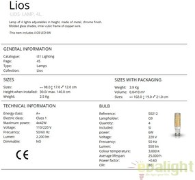 Lustra suspendata design modern Lios SV-867012
