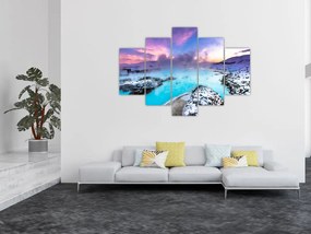 Tablou - Laguna albastră din Islanda (150x105 cm)