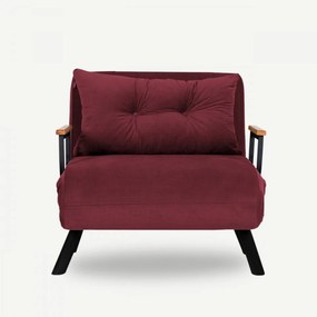 Fotoliu Extensibil Sando Single, Rosu