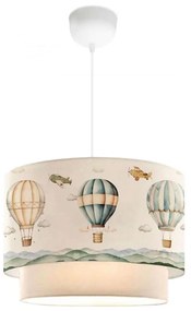 Lustră pentru copii CANDY 1xE27/40W/230V alb/multicolor