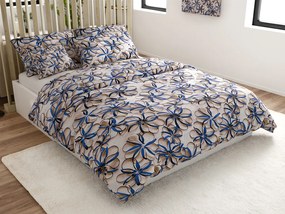 Lenjerie din microfibra FLORVINA bej Dimensiune lenjerie de pat: 2 buc 70 x 90 cm | 200 x 220 cm
