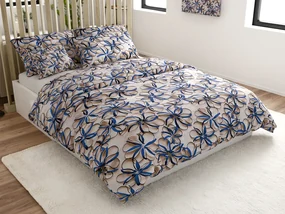 Lenjerie din microfibra FLORVINA bej Dimensiune lenjerie de pat: 70 x 90 cm | 140 x 200 cm
